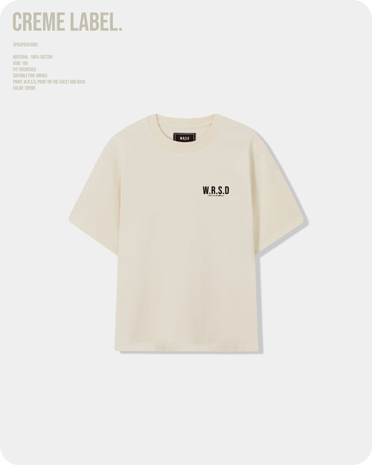 W.R.S.D Oversized T-shirt Creme