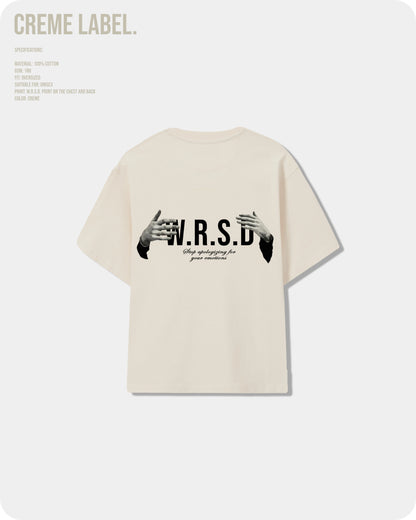 W.R.S.D Oversized T-shirt Creme