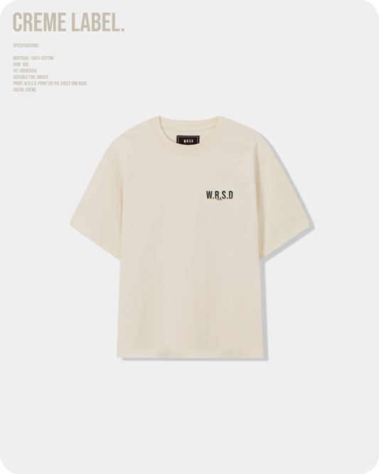 W.R.S.D Oversized T-shirt Creme
