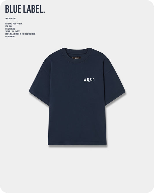 W.R.S.D Oversized T-shirt navy
